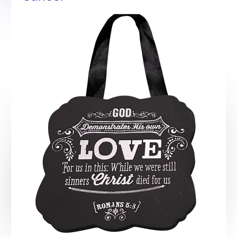 Black Inspirational Wall Hanging Decor